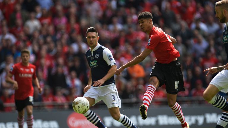 Fletcher scored inside the opening two minutes as Barnsley defeated Millwall in the Sky Bet League One play-off final in May