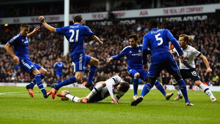 Chelsea and Tottenham drew goalless in their clash at White Hart Lane
