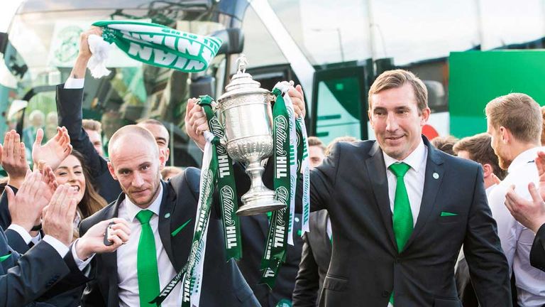 Alan Stubbs led Hibernian to their first Scottish Cup win since 1902 two years ago but then left for Rotherham United