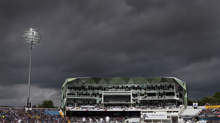 The main stand at Headingley during an England-Sri Lanka Test match
