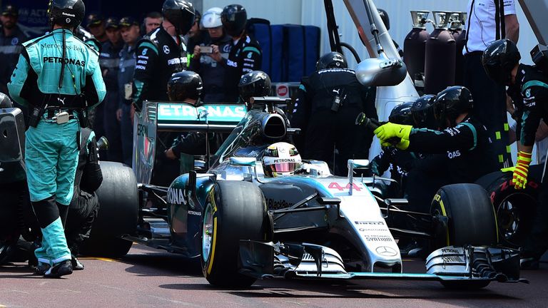 Mercedes believed Hamilton could pit and return in front of both Rosberg and Vettel