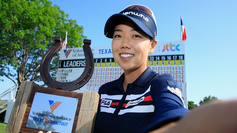 Jenny Shin's happy selfie after her stunning victory