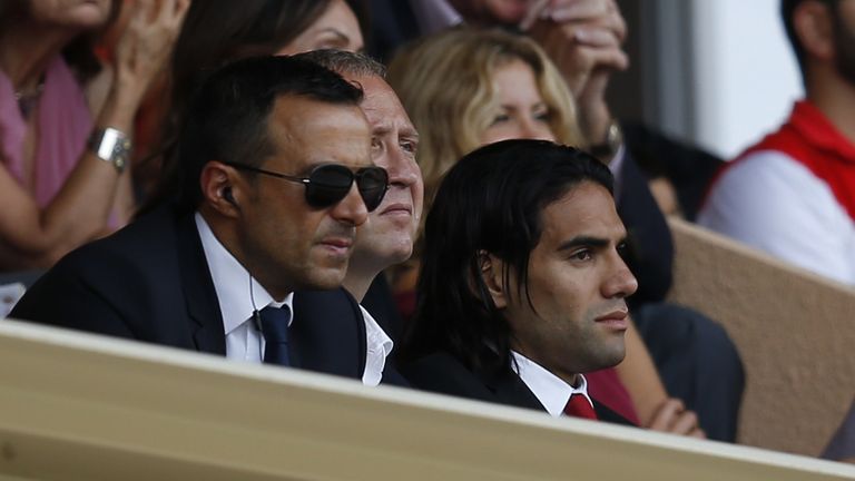 Mendes' clients include Radamel Falcao (pictured), Cristiano Ronaldo and Jose Mourinho