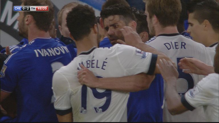 Dembele was banned for six games after his confrontation with Diego Costa