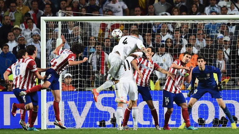 Sergio Ramos scored Real's equaliser in the 2014 final against Atletico
