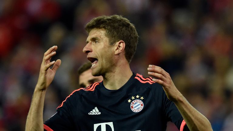 Thomas Muller was a substitute in the first leg against Atletico