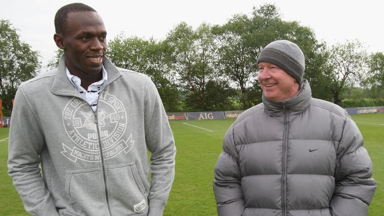 Bolt has previously spent time at the Manchester United training ground