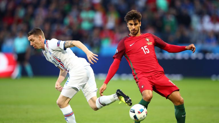 Andre Gomes in action against Iceland on Tuesday