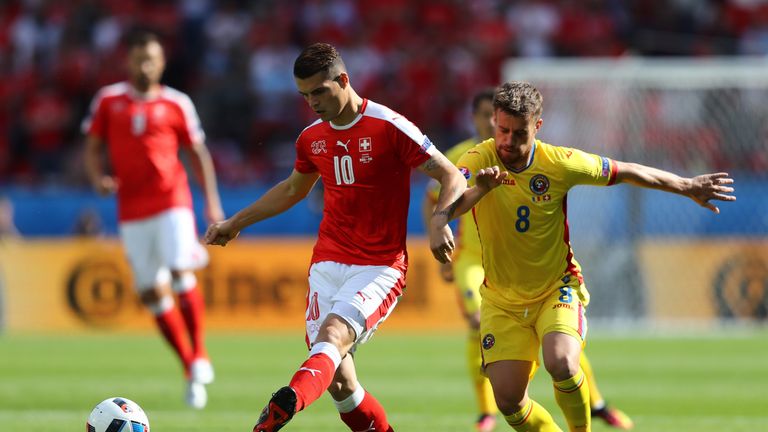 Xhaka played for Switzerland at Euro 2016