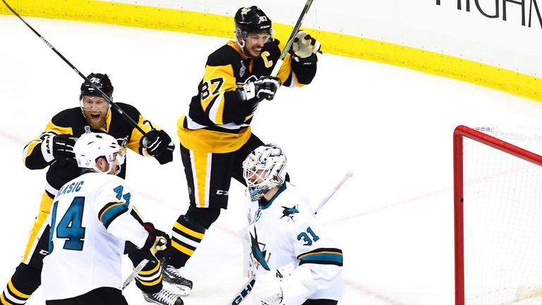 Pittsburgh secure their 2-1 overtime victory over San Jose