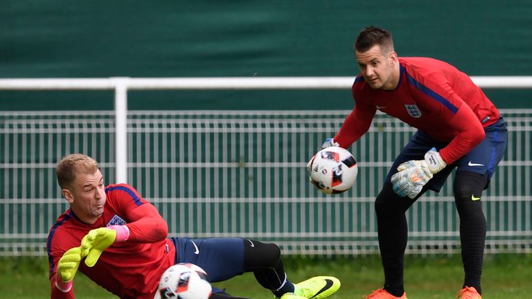 Heaton (right) has returned to Burnley due to a minor injury