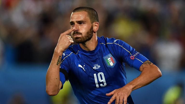 Bonucci has won five straight Italian league titles with Juventus