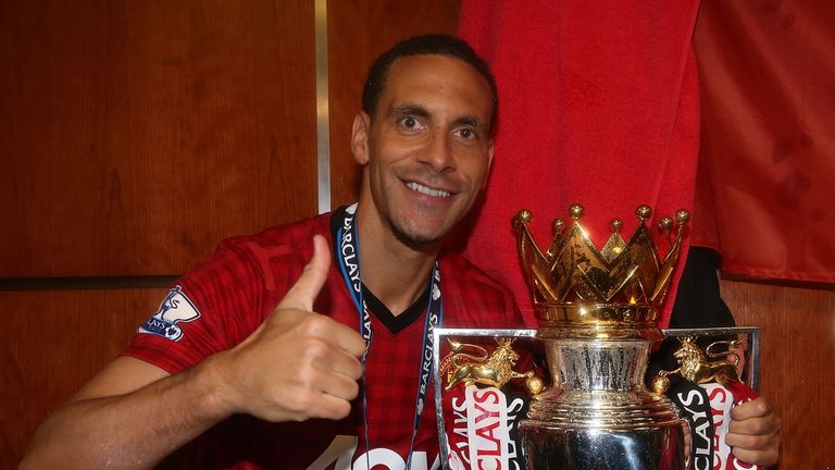 Ferdinand won six Premier League titles with Manchester United