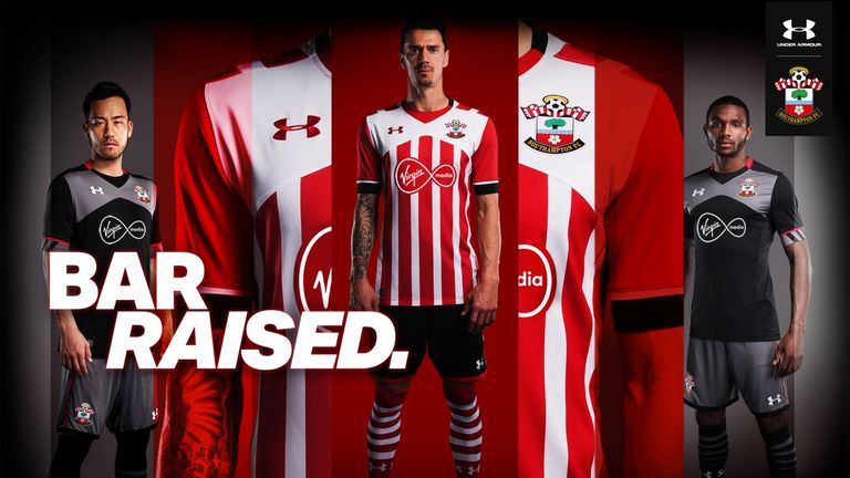 Southampton's home and away kits for the 2016/17 season (image c/o Southampton)