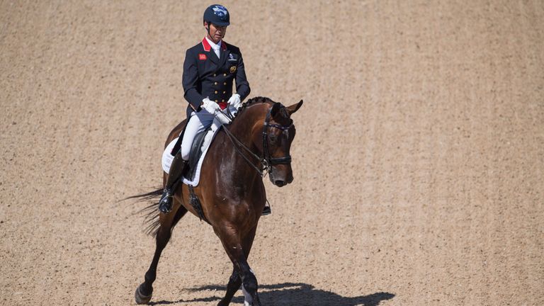 Carl Hester battled back from an early issue on Nip And Tuck