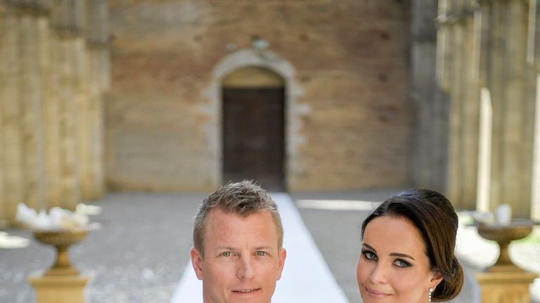 Kimi Raikkonen wed Minttu Virtanen in Tuscany - photo by Andrea Pitti