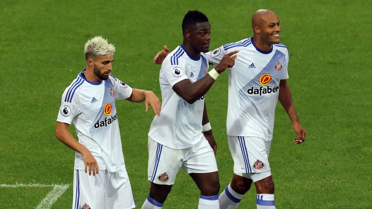 Lamine Kone (centre) has attracted interest from Everton
