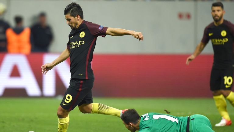 Nolito scores City's third goal of the game