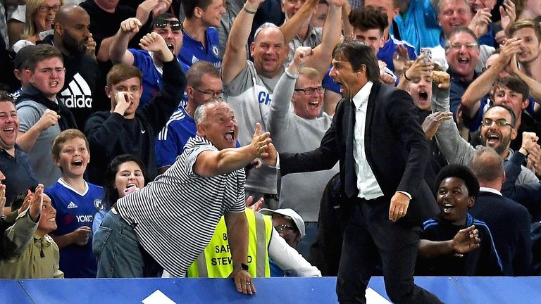 Image result for antonio conte chelsea celebration