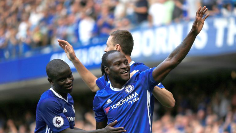 Victor Moses has scored three goals in 11 appearances so far this season