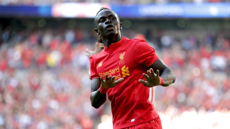 Sadio Mane could make his Liverpool Premier League debut against Arsenal on Super Sunday