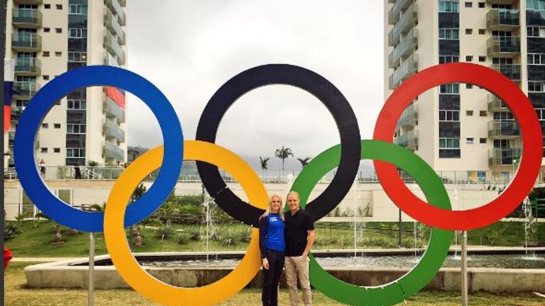 Valtteri Bottas: 'Emilia showed me around Olympic Village today #Rio2016'