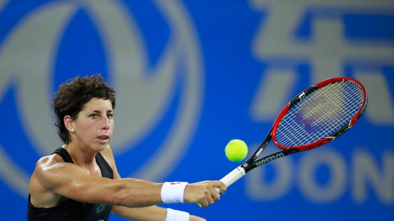 Carla Suarez Navarro lost out to Konta at the Wuhan Open