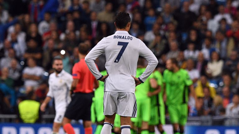 Real Madrid's Cristiano Ronaldo has enjoyed less success with the dead ball in recent seasons