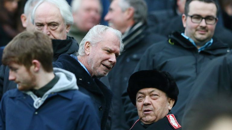 A phone call from David Sullivan (right) helped convince Fletcher to join West Ham in the summer