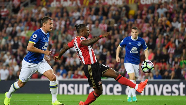 Jermain Defoe missed a good early chance in a more even first half