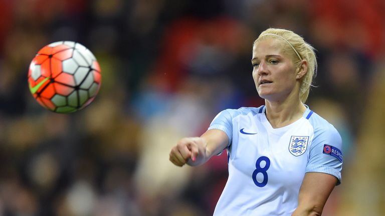 Katie Chapman picked up 94 caps for England, scoring eight goals.