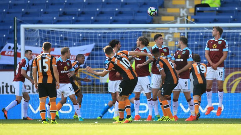 Robert Snodgrass equalises for Hull against Burnley in time added on