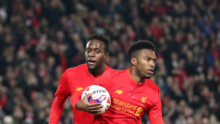 Divock Origi (left) has scored five times during Sturridge's latest injury problem