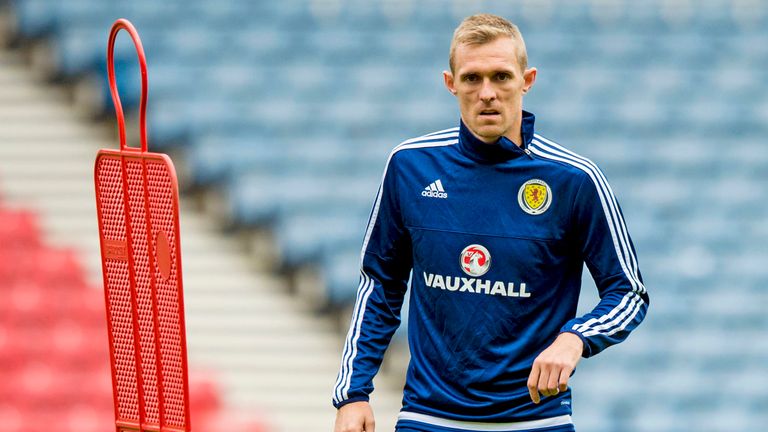 Darren Fletcher during Scotland training on Friday