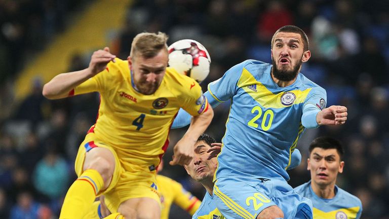 Kazakhstan and Romania drew 0-0 on Tuesday evening