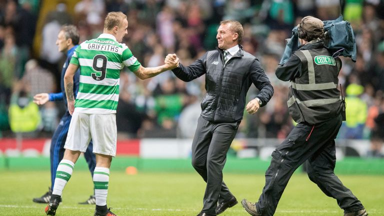Leigh Griffiths (L) won