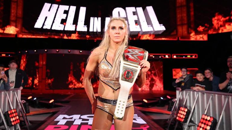 Resultado de imagem para charlotte wwe women champion hell in a cell 2016