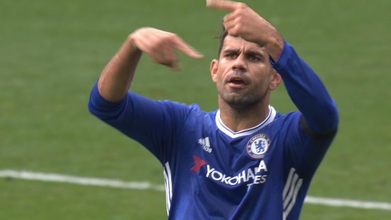 Costa has been seen disagreeing with Antonio Conte on the field