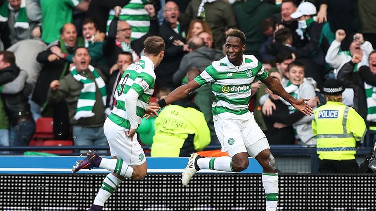 Moussa Dembele scored late in the game as Celtic beat Rangers in the League Cup at Hampden