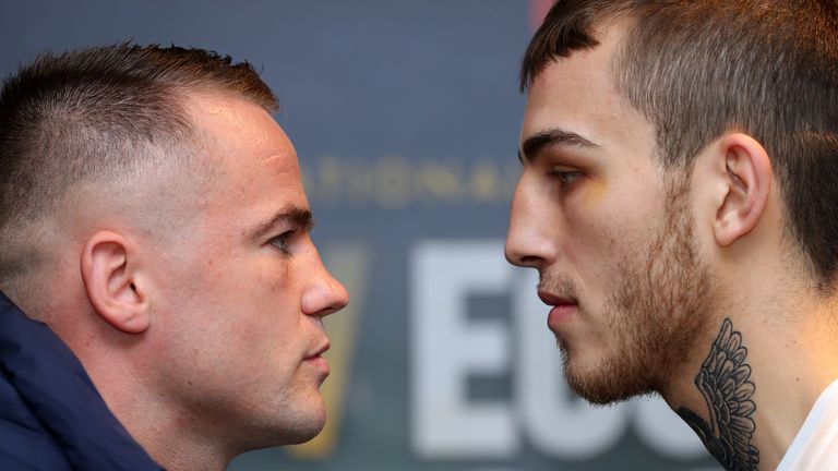 Sam Eggington (right) will face Frankie Gavin this Saturday