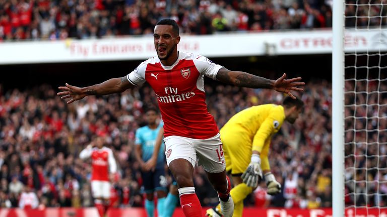 Theo Walcott is in a race to be fit for the Gunners