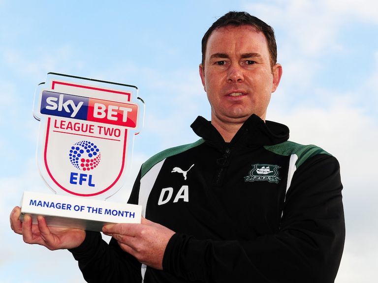 David Flitcroft: Wins the League Two award 