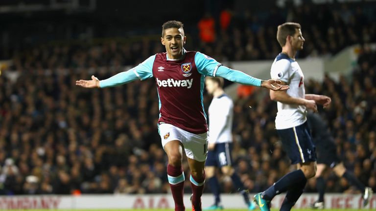 Manuel Lanzini converted from the spot to put West Ham back in front