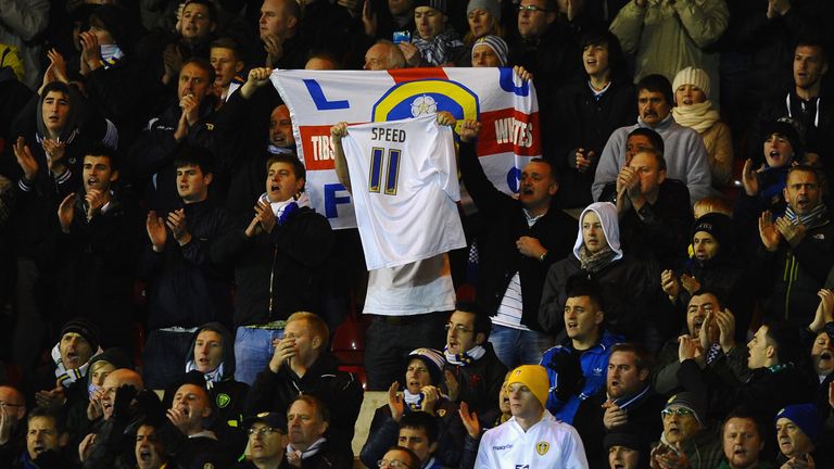 Fans show their appreciation for Gary Speed shortly after his death in 2011