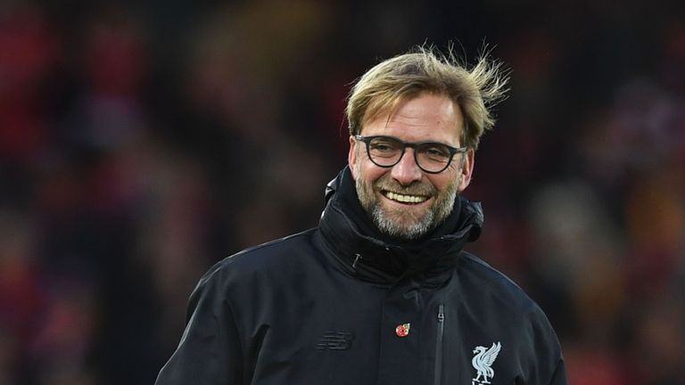 Liverpool manager Jurgen Klopp was all smiles after watching his side beat Watford 6-1