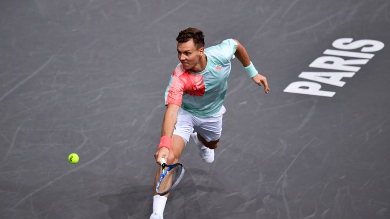 Tomas Berdych is into the third round after defeating Joao Sousa