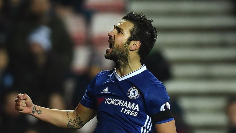 Fabregas made 37 appearances for Chelsea during the season, scoring seven goals