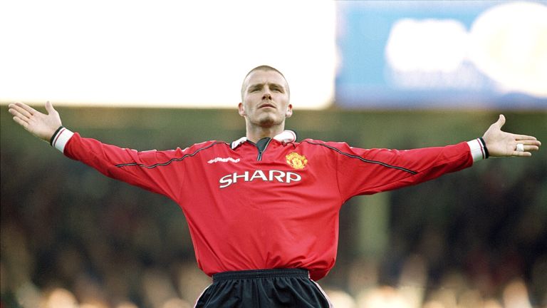 David Beckham was a key figure at Man Utd when they went on an 11-game winning run in 1999/2000