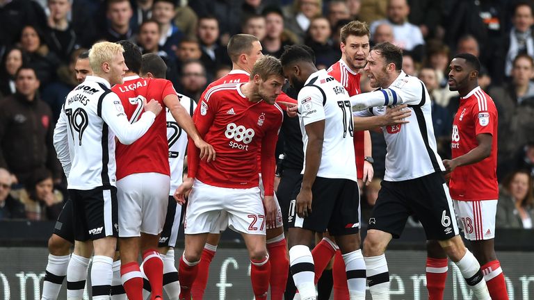 Derby host fierce rivals Nottingham Forest live on Sky