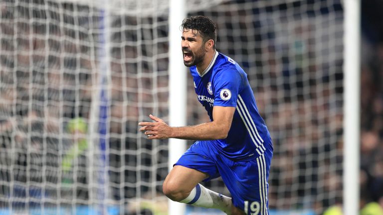 Diego Costa scored the fourth goal for Chelsea with five minutes of the game to play